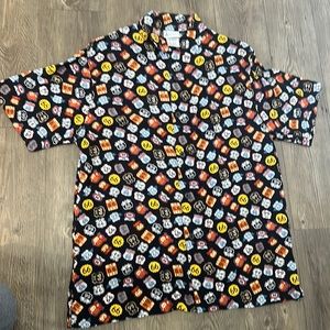 Disney Parks Carsland Route 66 Button Down Short Sleeve